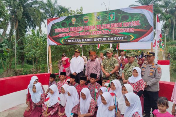 Kapolsek Gunung Malela: Jembatan Garuda Bukti Sinergi TNI, Polri, dan Pemerintah Daerah untuk Masyarakat
