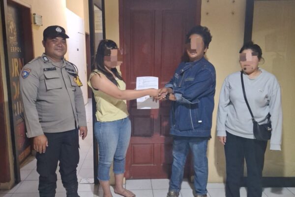Polsek Siantar Marihat Selesaikan Konflik Asmara, Kapolsek: Kedua Pihak Buat Surat Pernyataan Bermaterai
