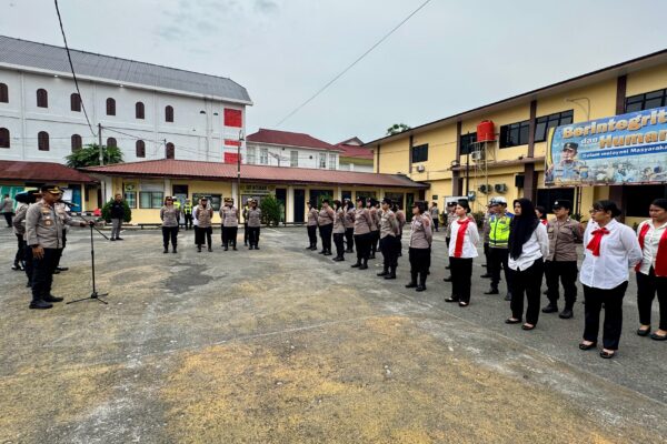 Polwan Polres Pematangsiantar Gelar Gaktiblin, Pakor Polwan AKP Jahrona Sinaga: Momentum Tingkatkan Kualitas Diri