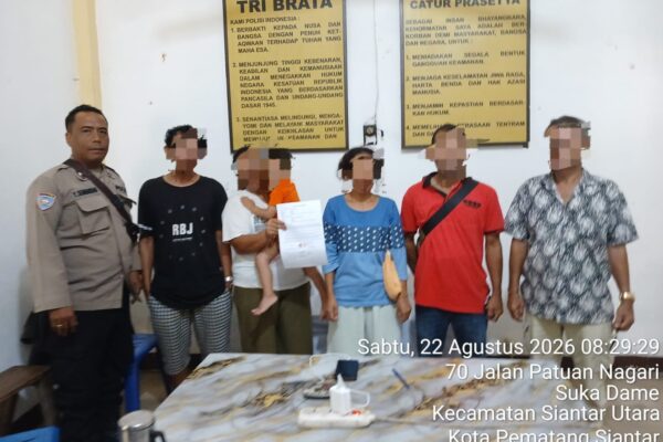 Polsek Siantar Utara Tangani Dugaan Penganiayaan, Kapolsek: Kedua Pihak Saling Memaafkan dan Buat Surat Perdamaian