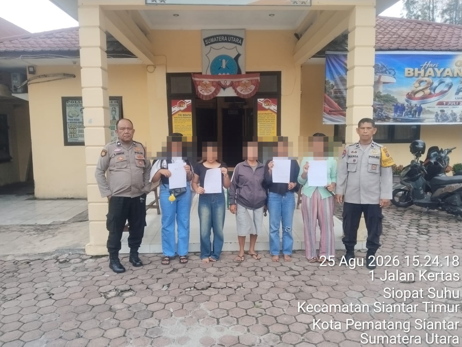 Polsek Siantar Timur Respon Cepat, Laporan Warga soal Wanita Masuk Kos Tanpa Izin Berakhir dengan Surat Pernyataan