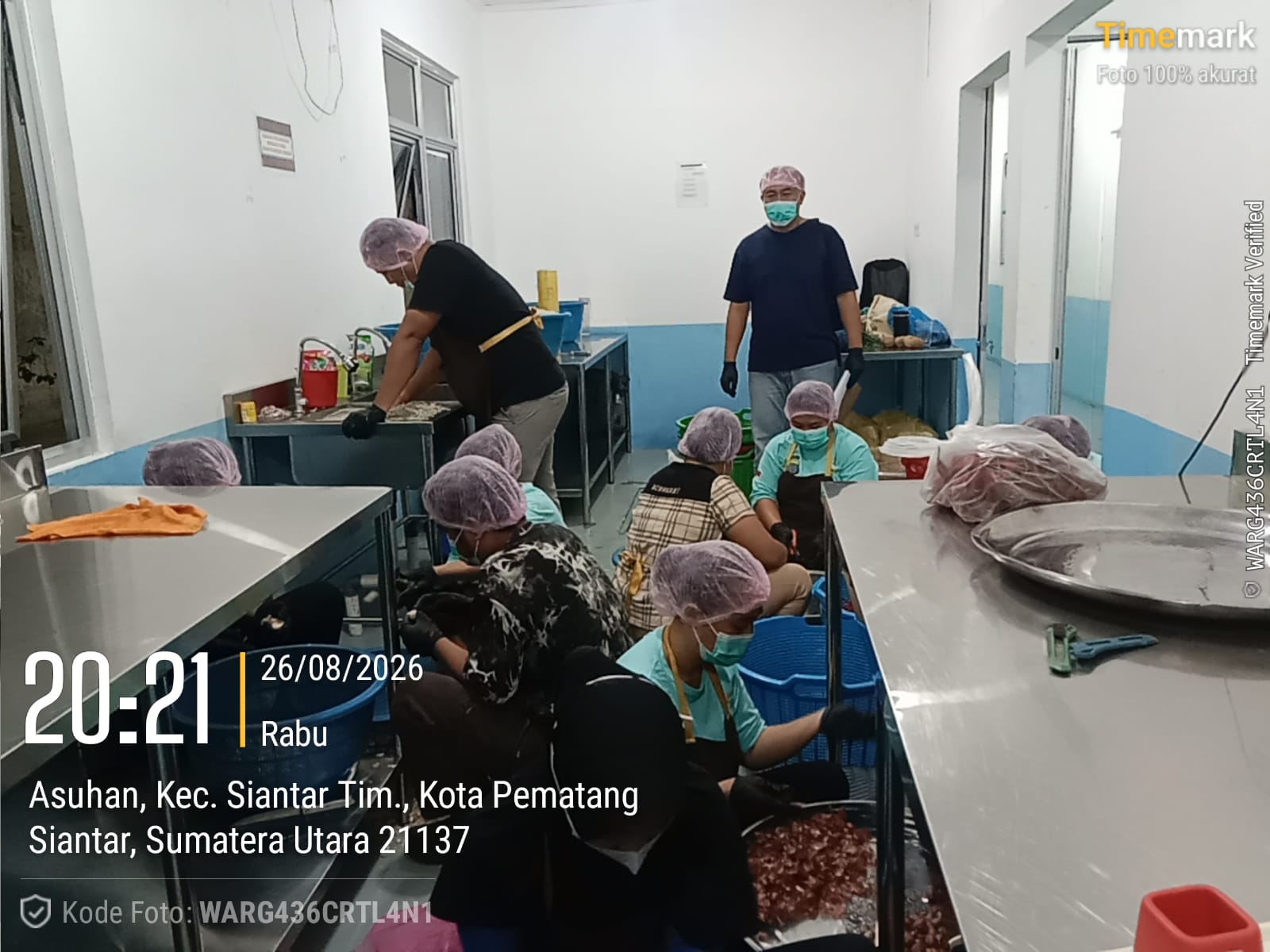 Polres Pematangsiantar Kawal MBG, Siwas Ingatkan Relawan agar Cuci Bahan Pangan Sesuai SOP