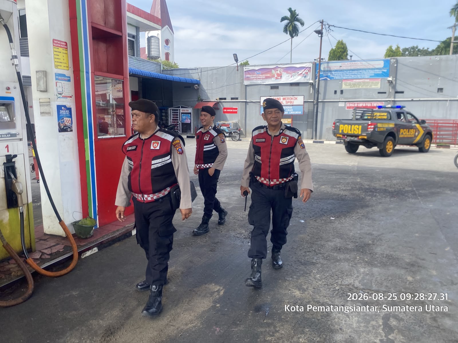 Polres Pematangsiantar Monitor 2 SPBU, Pastikan Stok BBM Aman dan Masyarakat Nyaman