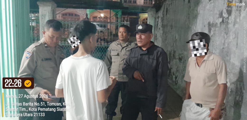 X Laporkan Keributan via CC 110, Polsek Siantar Timur Langsung Turun dan Tenangkan Pihak Berselisih