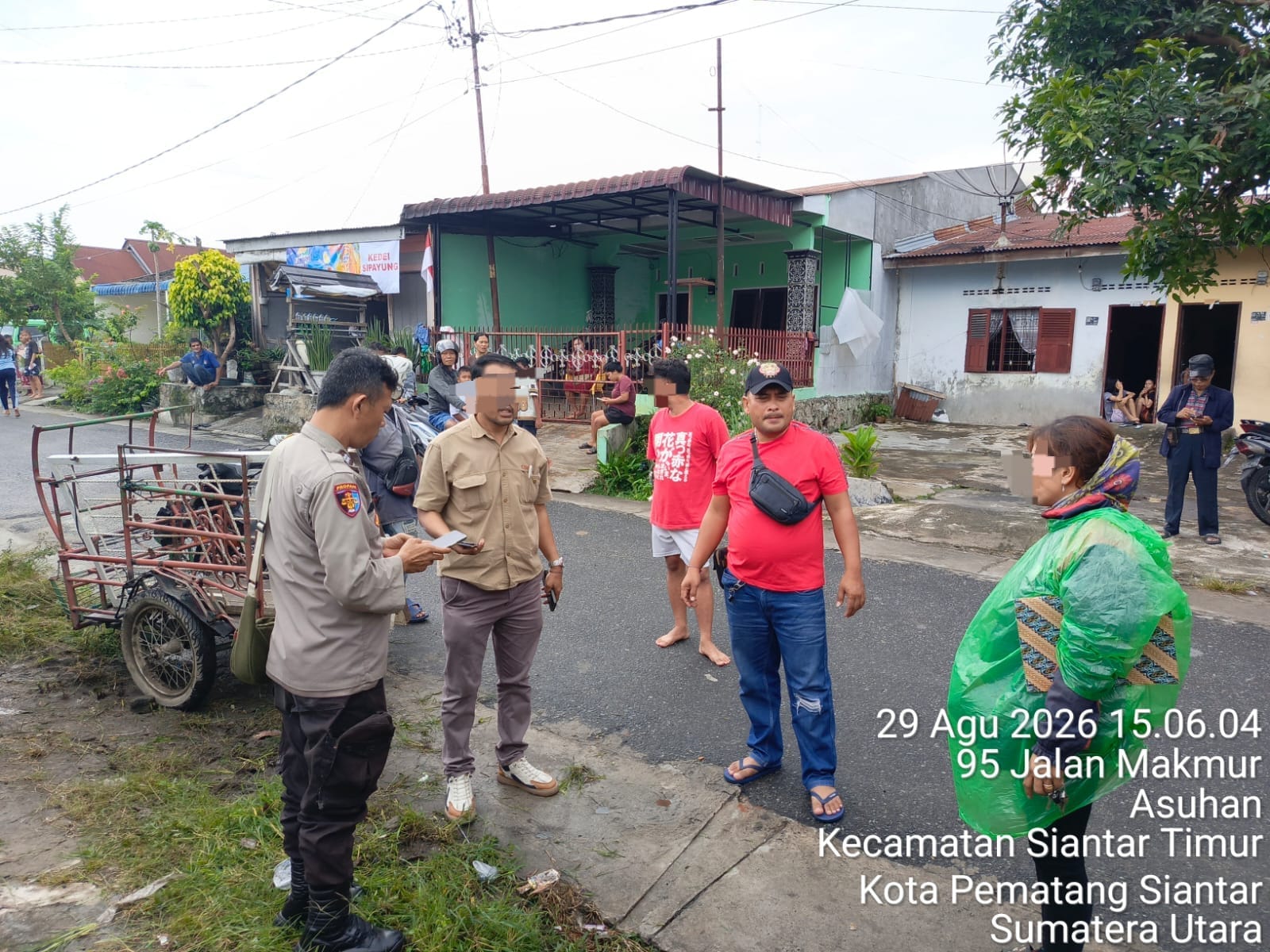 Polsek Siantar Timur Respons Cepat Laporan Warga di Jalan Makmur, Situasi Aman