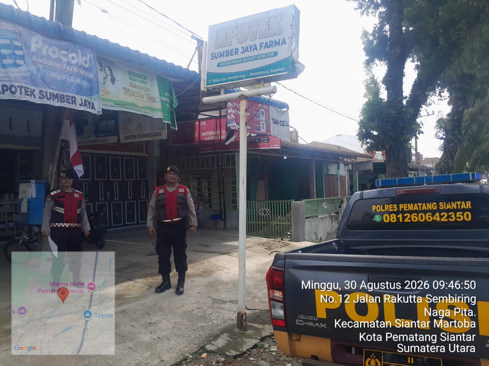 Patroli Sat Samapta di Jalan Kartini dan Rakutta Sembiring, Pastikan Situasi Aman