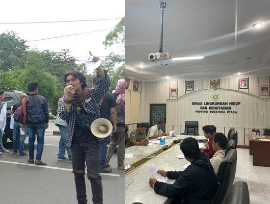 Aksi Damai AMPDT di Kantor DLH Sumut, Diterima Sekretaris Fahri dan Gakkum LH, Investigasi Segera Dilakukan