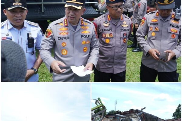 Angin Puting Beliung Rusak Puluhan Rumah di Medan Johor, Brimob Polda Sumut Hadir Bantu Warga