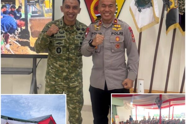 Letkol Inf Eko Damuna Serahkan Jabatan ke Letkol Inf Rachmat Phonna Darwin, Brimob Sumut Hadir di Sertijab