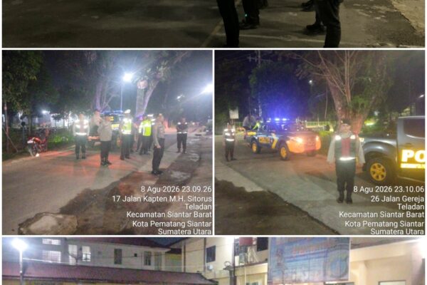 Polres Pematangsiantar Gelar KRYD, Patroli Blue Light dan Timsus Mobile Amankan Pengendara Pelanggar