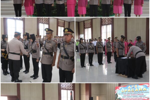 Empat Jabatan Strategis Polres Simalungun Berganti, Kapolres: Amanah Ini Harus Dilaksanakan Sebaik-baiknya