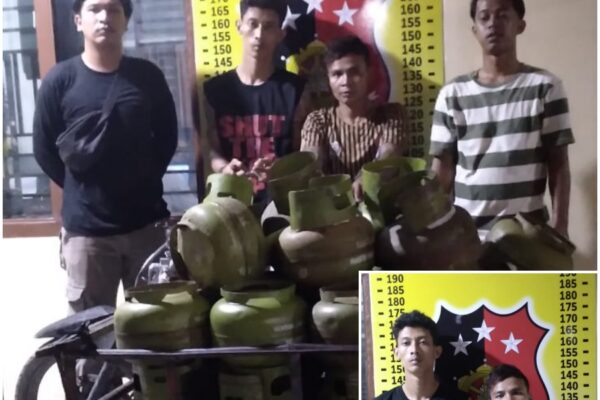 Pencurian 34 Tabung Gas di Perdagangan III, Polsek Bandar Huluan Amankan Dua Tersangka dan 29 Barang Bukti
