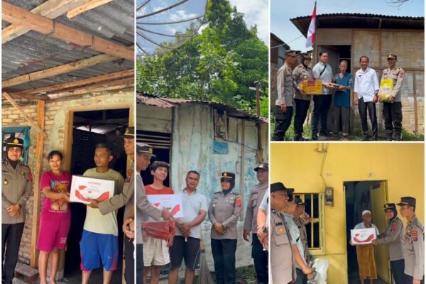 Polsek Siantar Utara Gelar Aksi Sosial dan Kebangsaan, Bagikan Sembako dan Bendera Merah Putih Sambut HUT RI ke 81