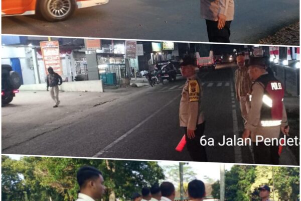 Polres Simalungun: Pagi Mengatur Lalu Lintas, Malam Patroli Blue Light, Siang Sambang ke Warga