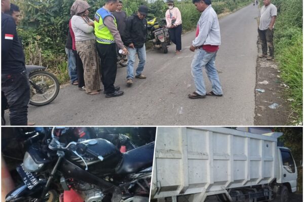 Kecelakaan Maut di Simpang Gaja Pokki, Pengendara Vixion 16 Tahun Tewas, Polres Simalungun Olah TKP Sigap