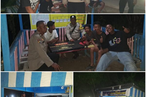 Polsek Bosar Maligas Pantau Pos Kamling Huta VI Nagori Boluk, Kapolsek: Keamanan Tanggung Jawab Bersama