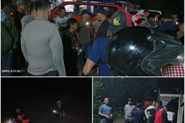 Mencari Daun Pisang Berujung Tragis, Bocah 8 Tahun Hanyut di Sungai Tanjung Pinggir, Tim SAR Gagal Temukan Korban, Pencarian Dihentikan Sementara