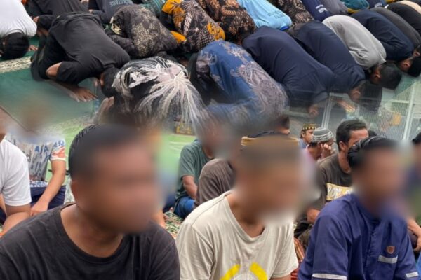 Bersatu Dalam Doa Bersama Rutan Tanjung Pura Laksanakan Sholat Istisqa Memohon Hujan Bagi Daerah Terdampak Kemarau Panjang