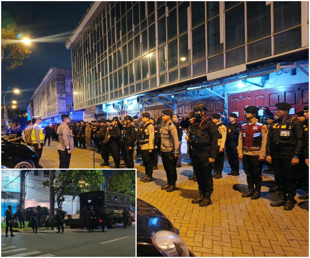 Patroli KRYD hingga Pukul 04.00 WIB, Brimob-Polrestabes Medan Sisir Jalan Rawan di Kota Medan
