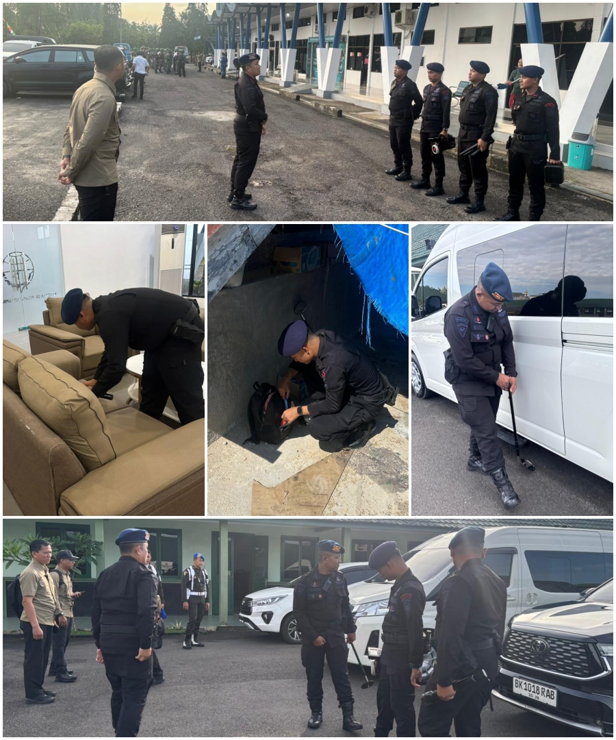 Dari Bandara hingga Masjid, Detasemen Gegana Brimob Sisir Lokasi Agenda Kunjungan RI-2