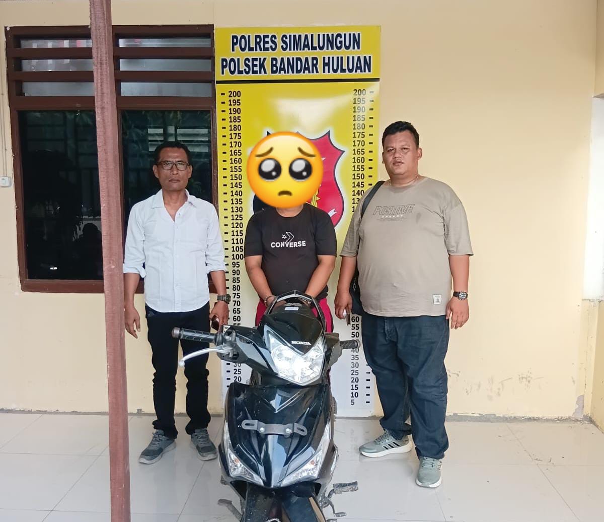 Polsek Bandar Huluan Ringkus Tersangka Pencurian Ranmor, Pelaku Ternyata Adik Kandung Korban