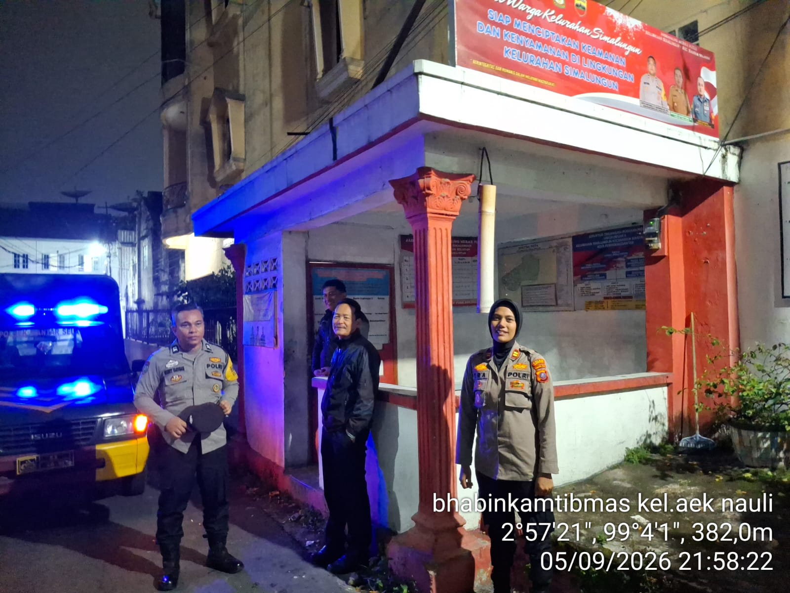 SALING di Pos Kamling Merah Putih, Polsek Siantar Selatan Tingkatkan Kehadiran Polri di Masyarakat