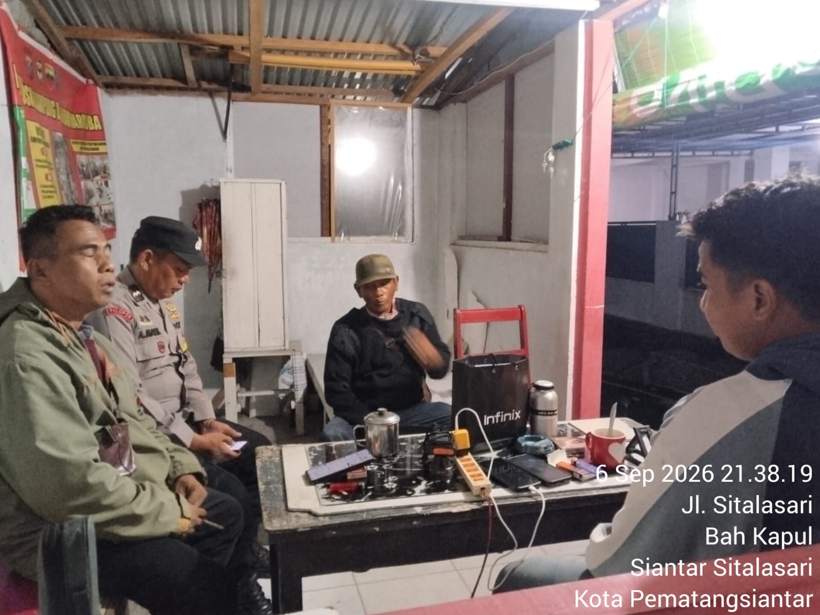 Polsek Siantar Martoba Sapa Siskamling di Bah Kapul, Perkuat Sinergi dengan Warga