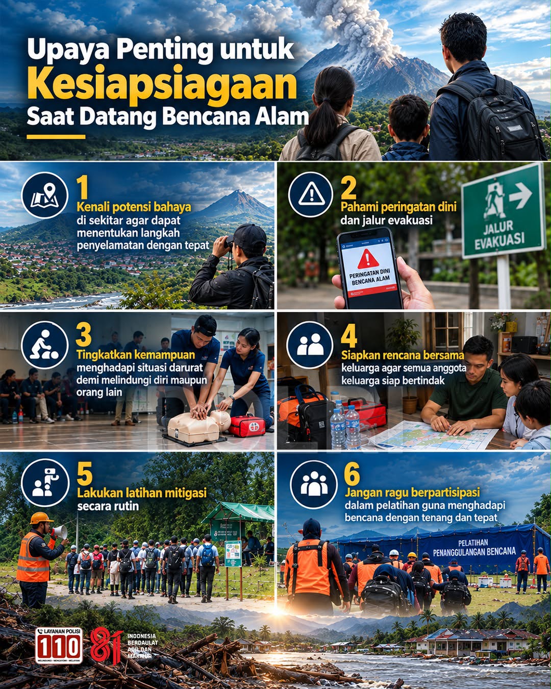 Polres Simalungun Genjot Edukasi Kebencanaan, Masyarakat Diajak Kenali Risiko dan Siapkan Rencana Evakuasi