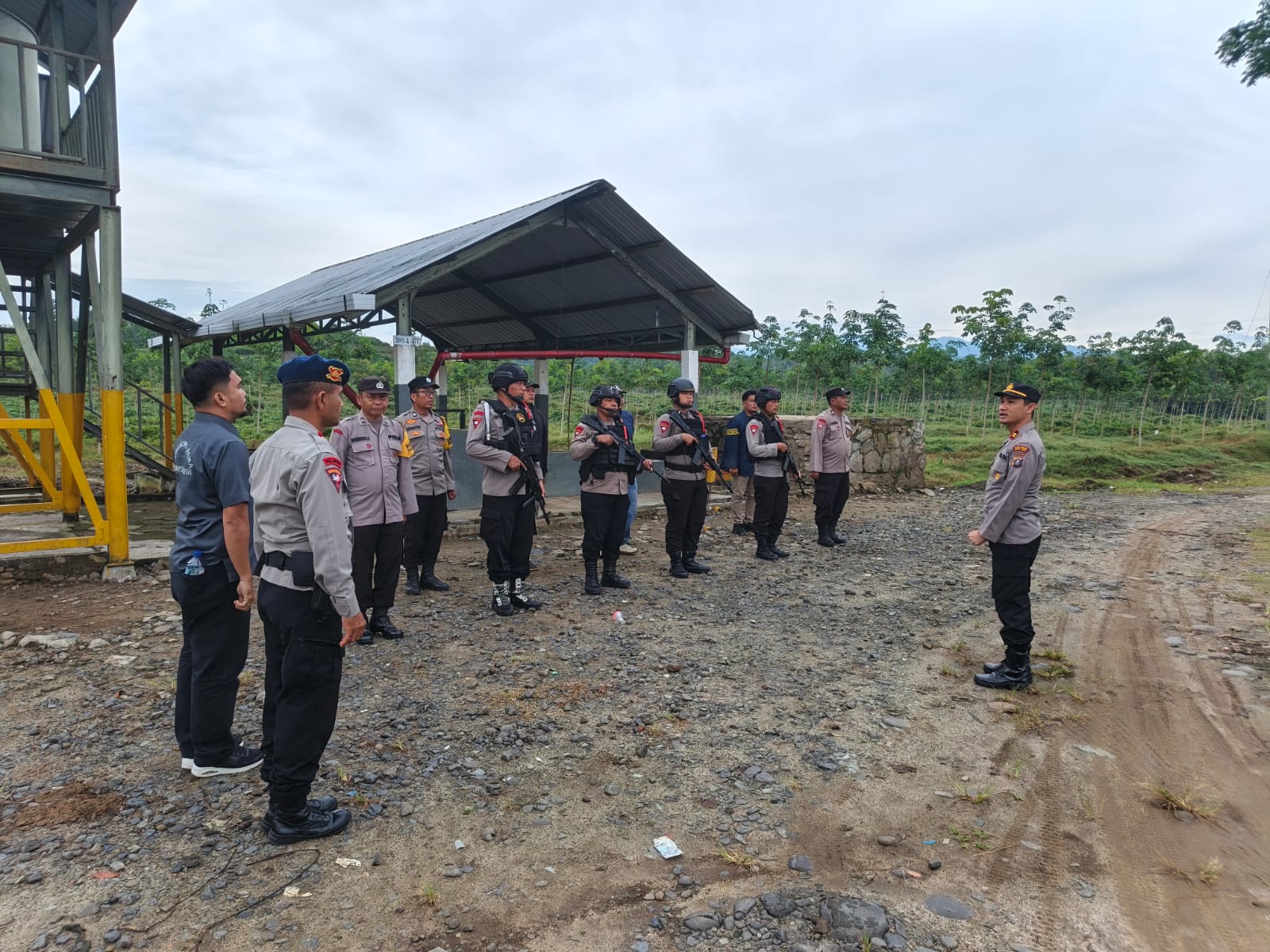Brimob Sumut dan Polres Tebing Tinggi Siaga di Blok N. IX-N. X, Cegah Konflik Susulan
