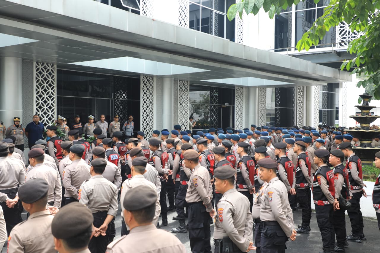 Brimob Sumut Siagakan 145 Personel, Pastikan Aspirasi Masyarakat Tersampaikan dengan Aman