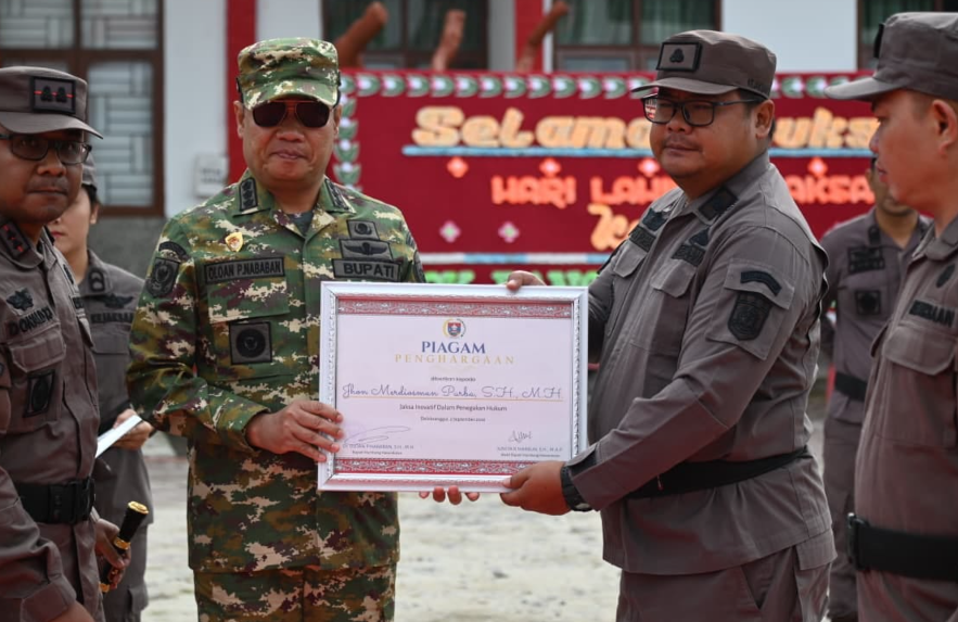 Pemerintah Daerah Ikuti Hari Lahir Kejaksaaan Ke-81 di Humbahas