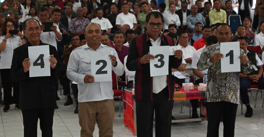 Bupati Humbahas Harapkan Pilkades Serentak Berjalan Aman dan Saling Menjaga Persatuan