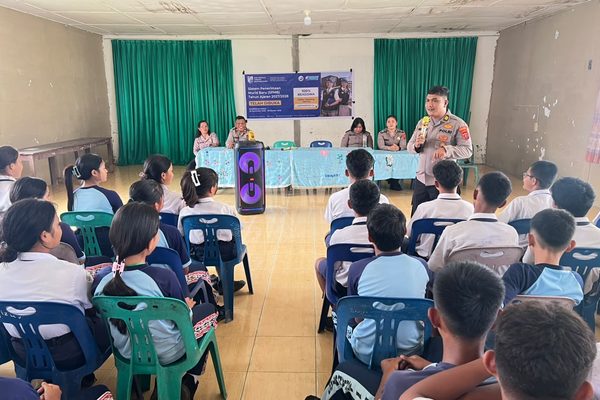 Motivasi Ratusan Pelajar SMPN 1 Jorlang Hataran, Polres Simalungun Paparkan Peluang Masuk SMA Kemala Taruna Bhayangkara