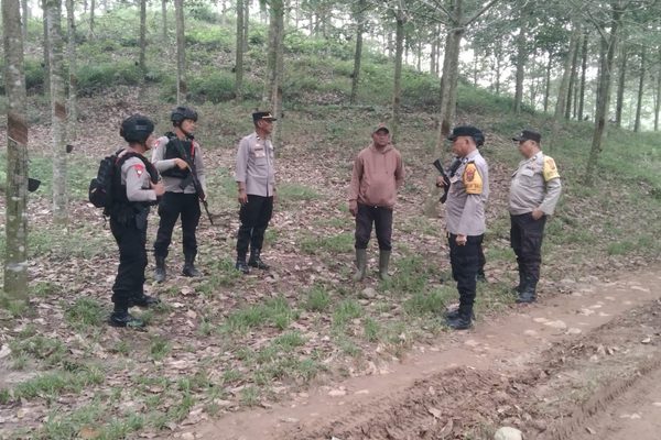 Antisipasi Konflik di Perkebunan PT Bridgestone, Tim Gabungan Brimob Sumut dan Polres Tebing Tinggi Gelar Patroli Intensif