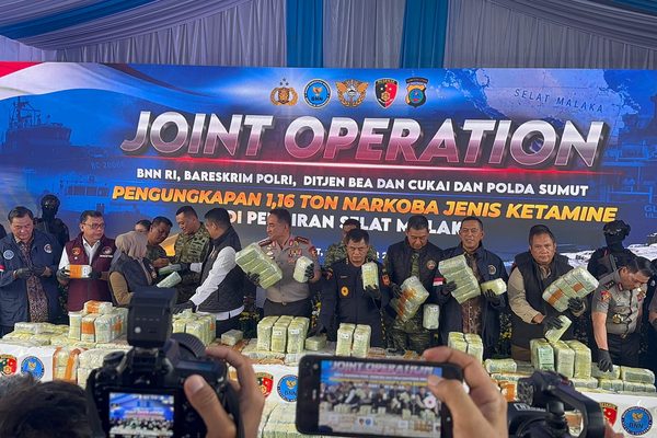 Penyergapan Kapal Tanker MT Global 168 di Selat Malaka: Tim Gabungan Sita 59 Karung Ketamine, Kapten Taiwan Diringkus
