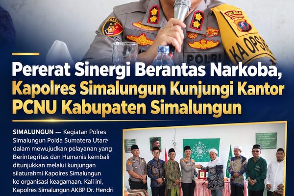 Sambangi PCNU Simalungun, AKBP Hendri Barus Rangkul Ulama untuk Amankan Wilayah dan Berantas Narkotika