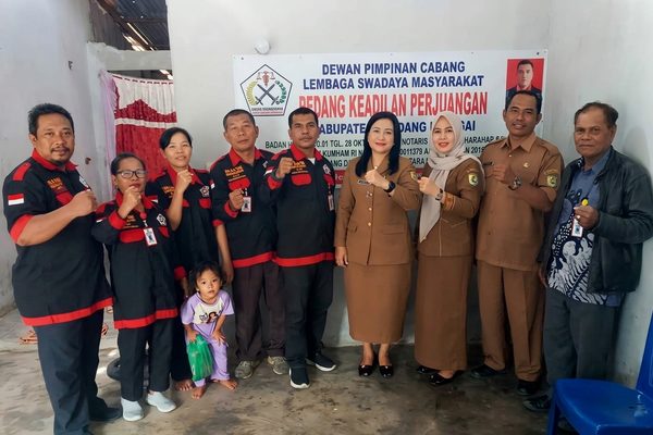 BAKESBANGPOL Kabupaten SERDANG BEDAGAI LAKUKAN PENINJAUAN KANTOR SEKRETARIAT DPD LSM PEDANG KEADILAN PERJUANGAN (PKP)
