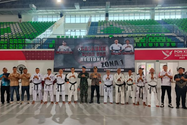 Danden Gegana Brimob Sumut Buka Gashuku dan Ujian DAN Regional Zona 1 di Deli Serdang