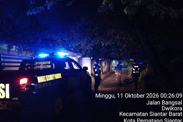 Antisipasi 3C dan Knalpot Brong, Blue Light Patrol Polres Pematangsiantar Sisir Rakuta Sembiring hingga Terminal Tanjung Pinggir