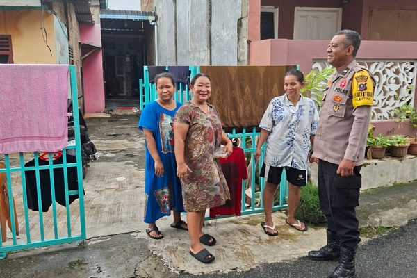 Cegah Kebakaran, Polsek Siantar Utara Ingatkan Warga Matikan Kompor dan Ganti Kabel Rusak