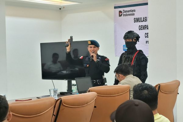 Brimob Sumut Gelar Simulasi Tanggap Darurat di PLN UP3 Padangsidimpuan, Mulai Gempa hingga Tumpahan B3