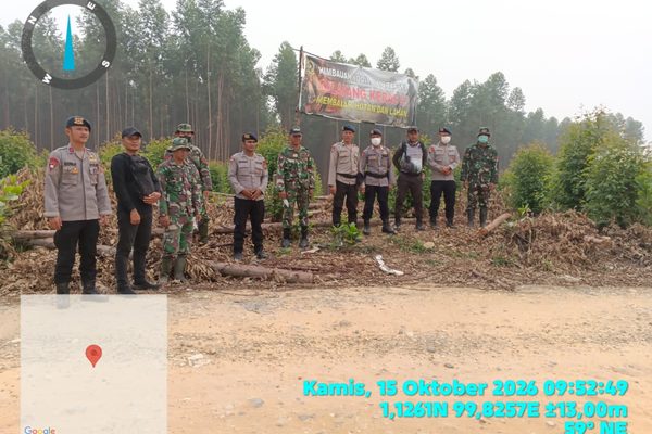 Brimob Sumut Patroli Gabungan di PT Sumatera Sylva Lestari dan Riang Lestari, Imbau Warga Jaga Hutan