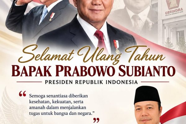 Momentum Prabowo 75 Tahun, Ketua Fraksi Gerindra Pematangsiantar Chairuddin Lubis Ajak Kader Tetap Teguh Berjuang untuk Rakyat