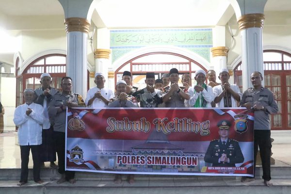 Subuh Keliling di Sinaksak, Kapolres Simalungun Janji Tambah Personel Lalu Lintas di Jalur Padat