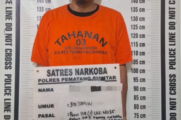 Berawal dari Informasi Warga soal Pria Mencurigakan di Atas Motor, Polres Pematangsiantar Ringkus DW dan Sita Sabu 1,13 Gram