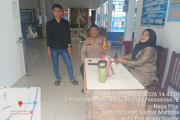 Polsek Siantar Martoba Sambang Kolam Renang Watersong, Ajak Penjaga Cegah Pencurian dan Tindak Pidana Lainnya