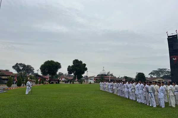AKP Alponso Johan Sara Nasution Pimpin Ujian Beladiri, Personel Batalyon A Satbrimob Polda Sumut Diuji Kemampuannya