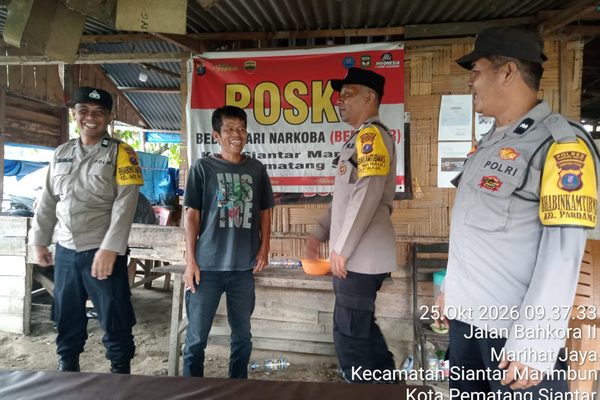 Polsek Siantar Marihat Laksanakan Patroli KBN di Jalan Bahkora II, Ajak Warga Bersama Perangi Narkoba
