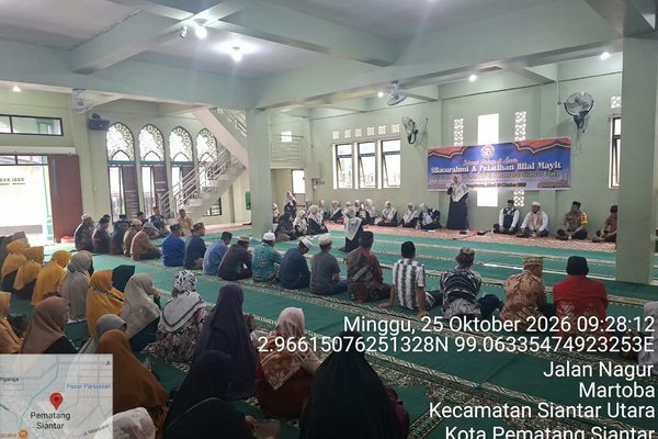 Polsek Siantar Utara Hadiri Silaturahmi dan Pelatihan Bilal Mayit YPU, Perkuat Kehadiran Polri di Tengah Masyarakat
