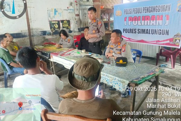 Program Poliran Kapolri di Simalungun, Polri Koordinasi dengan Disnaker dan Perusahaan untuk Buka Lapangan Kerja